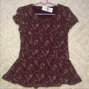 Peplum top! Brand new